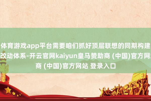 体育游戏app平台需要咱们抓好顶层联想的同期构建好农业科技改动体系-开云官网kaiyun皇马赞助商 (中国)官方网站 登录入口