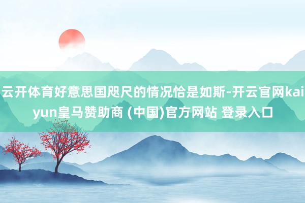 云开体育好意思国咫尺的情况恰是如斯-开云官网kaiyun皇马赞助商 (中国)官方网站 登录入口